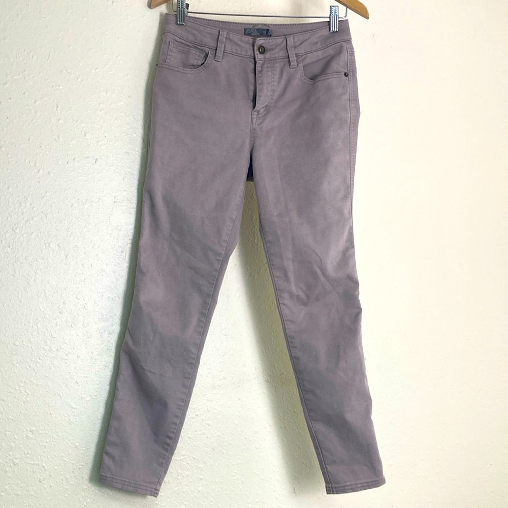 Prana Women’s Kayla Jeans Reg Light Purple Mid Rise Stretch Size 6/28